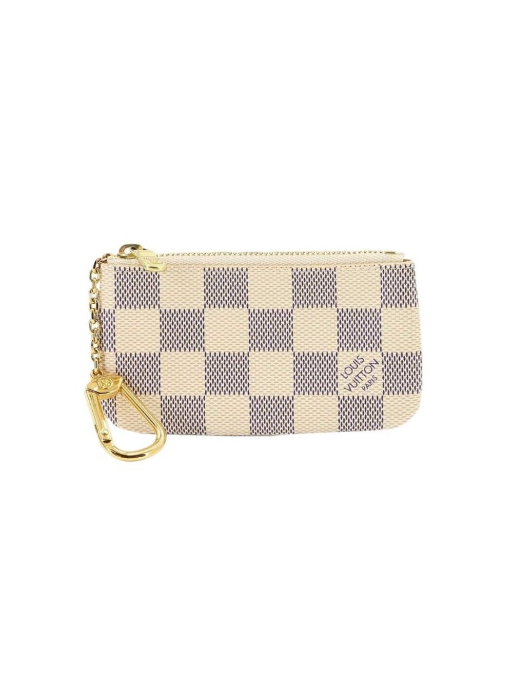 Louis Vuitton Damier Azur Pochette Cles Coin Purse Key Case